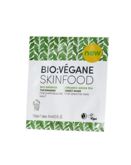 Bio Vegane Лист маска за лице със Зелен чай за чувствителна кожа